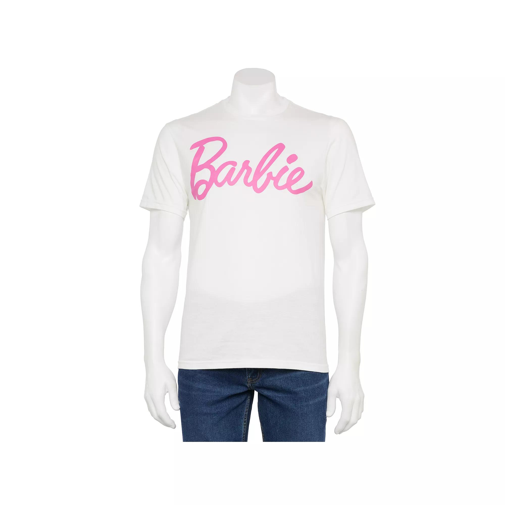 Men's Short Sleeve Barbie Graphic Tee, Size: XXL, White Product Image
