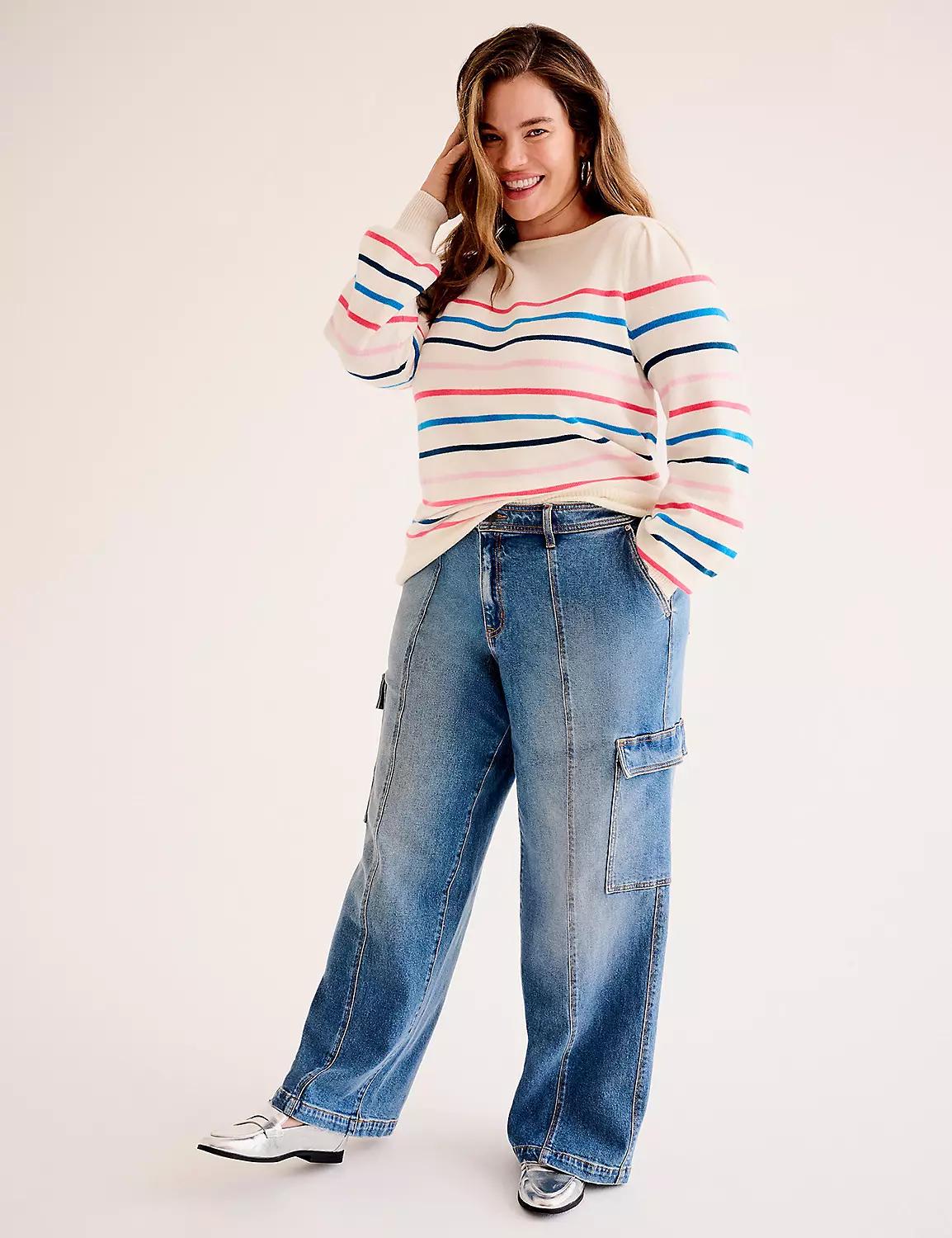 Wide Leg Cargo Jean Product Image
