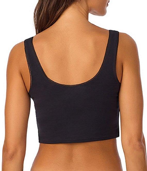 Bedhead Sleeveless Henley Knit Solid Cropped Tank Top Product Image