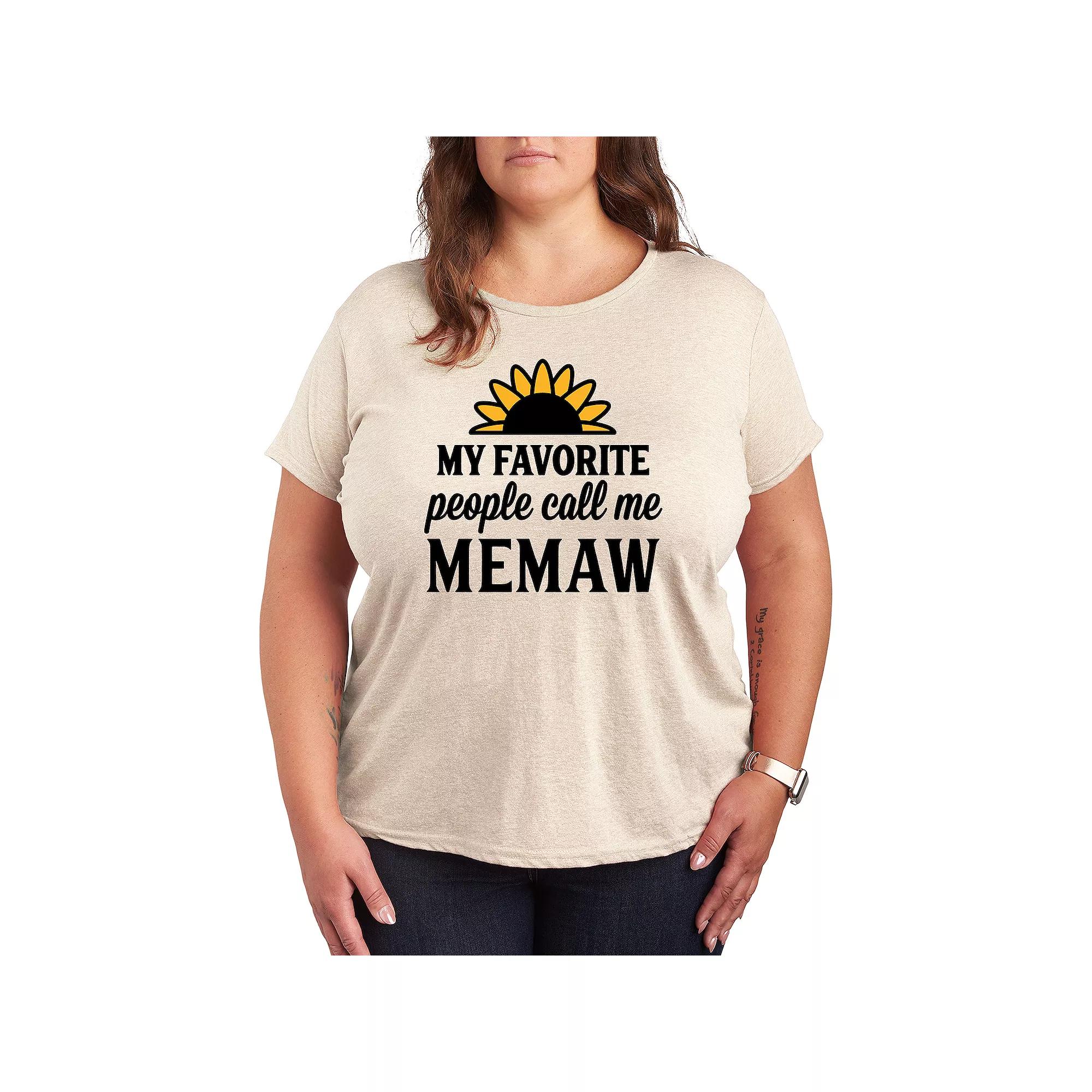 Plus Favorite People Memaw Graphic Tee, Women's,  Product Image