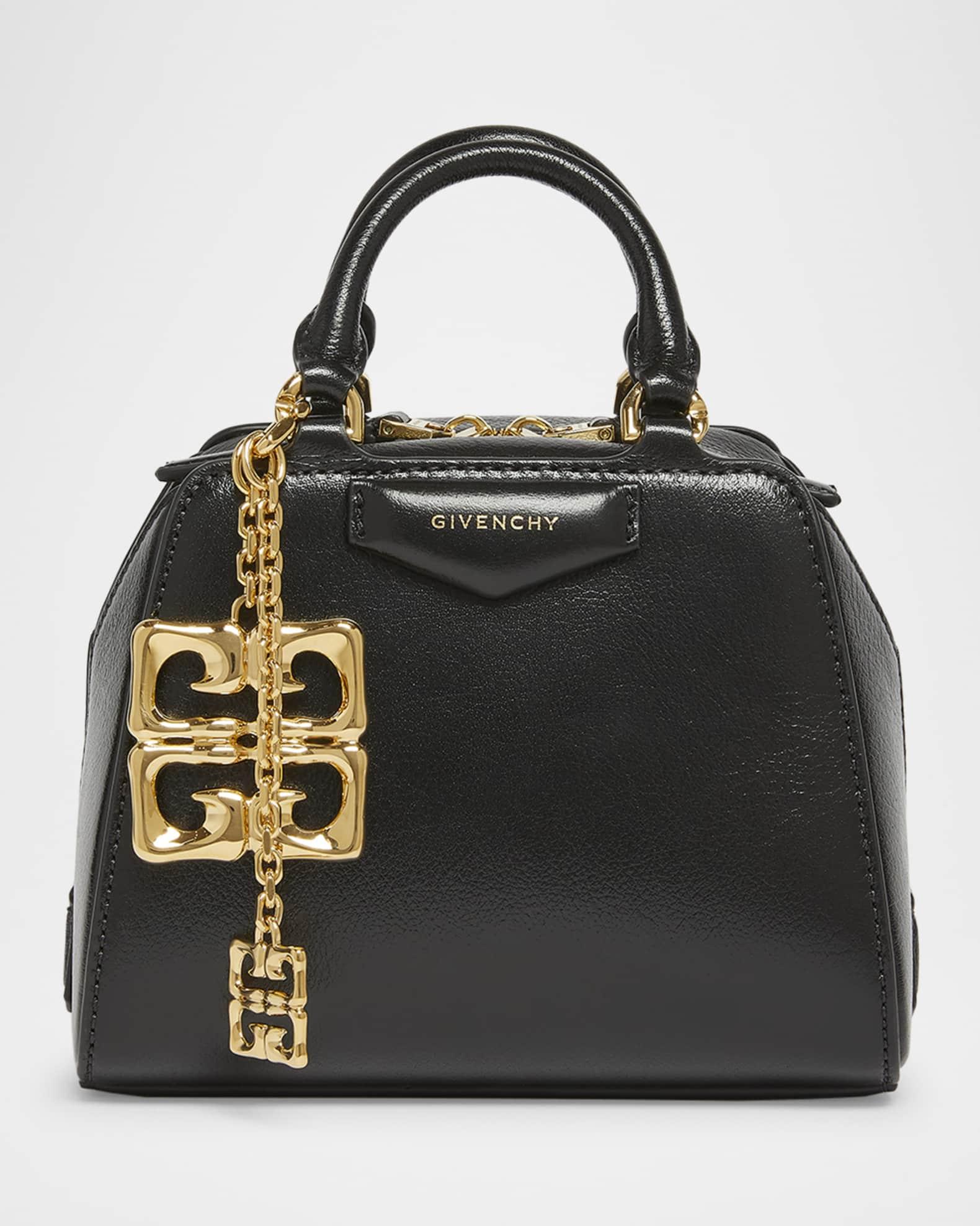 Antigona Nano Cube Top-Handle Bag in Tumbled Leather with 4G Liquid Charm Product Image