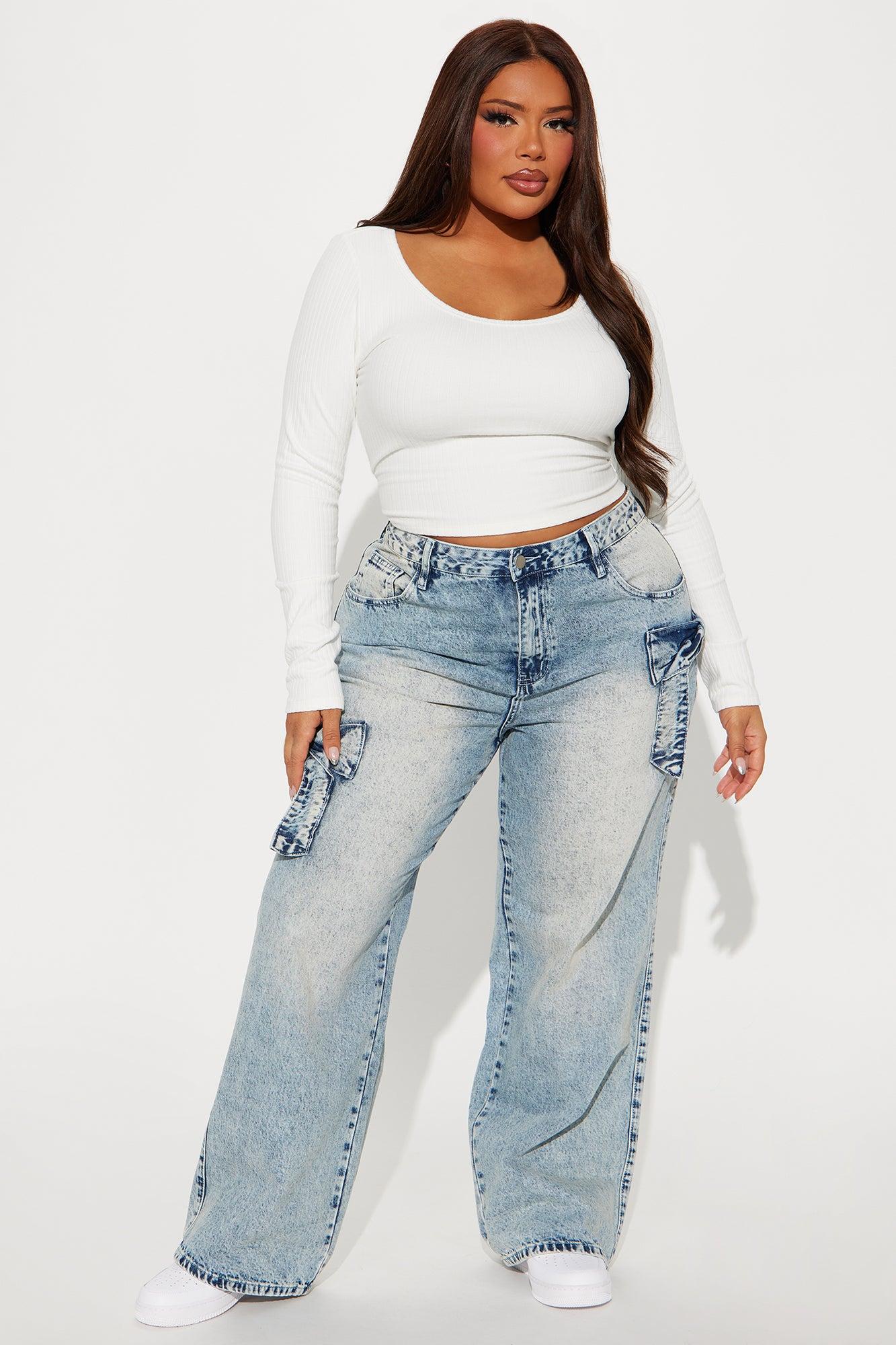 Put A Bow On It Non Stretch Straight Leg Jeans - Medium Wash Product Image