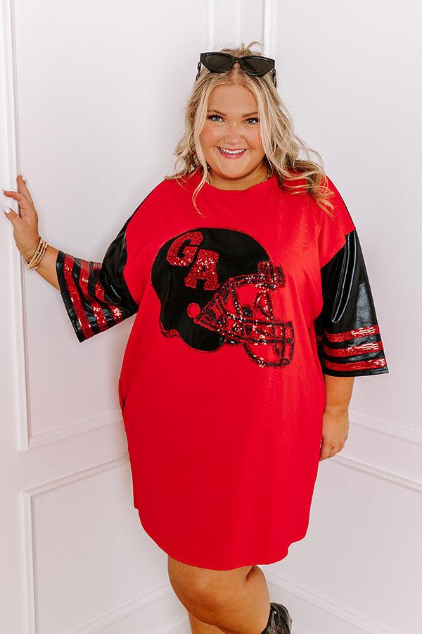 State Pride Sequin Mini Dress in Georgia Curves Product Image