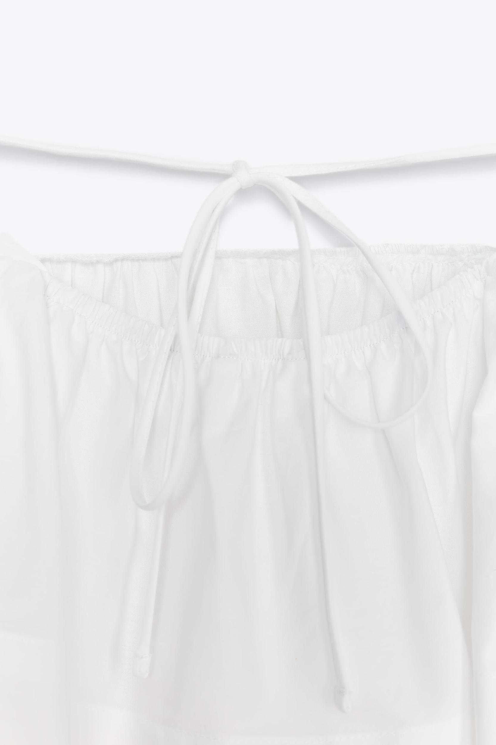 POPLIN PEPLUM TOP Product Image