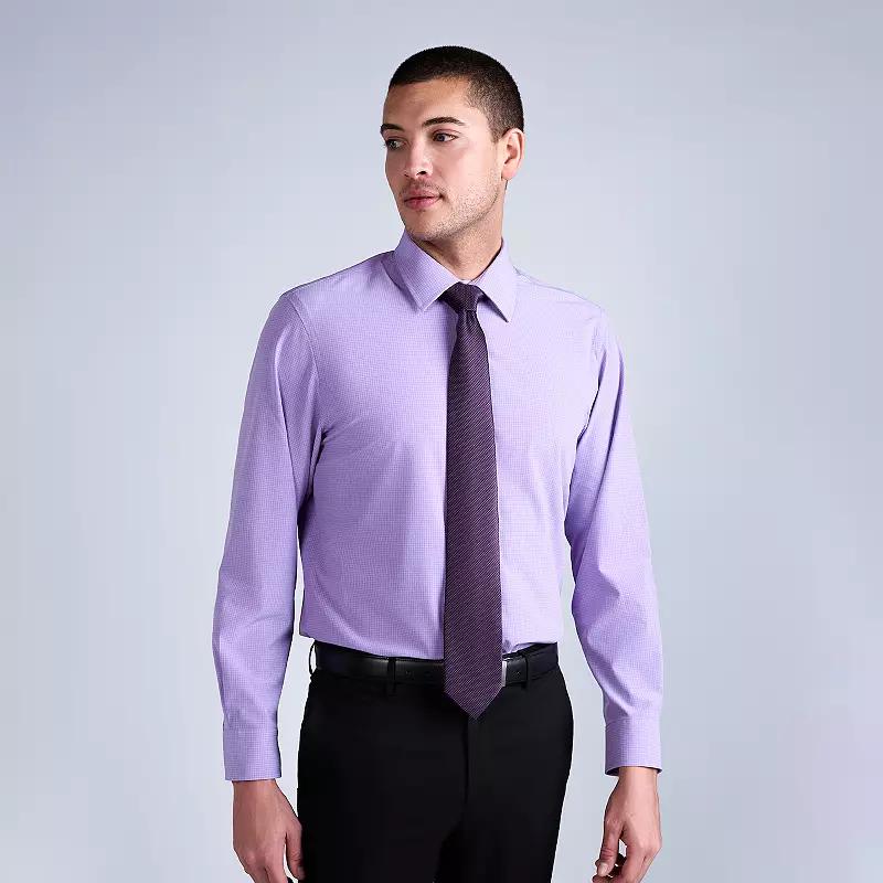 Men's Haggar® Smart Wash Classic Fit Patterned Dress Shirt,  Product Image