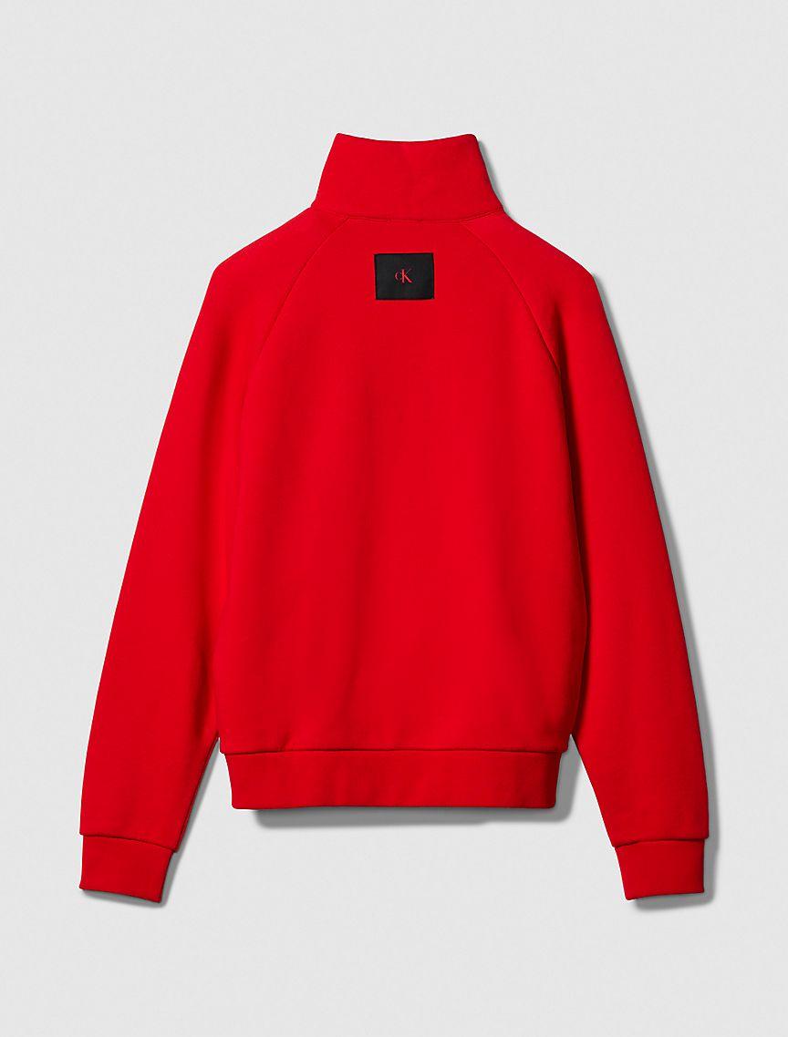 Terry Zip Polo Sweatshirt Product Image