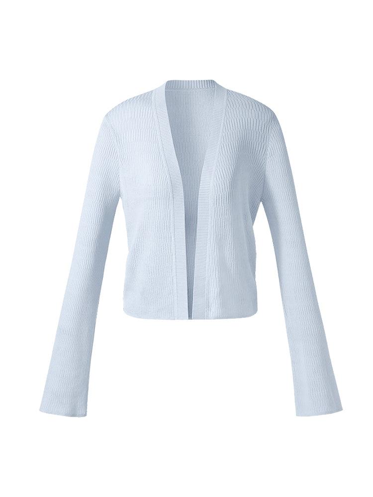 Tencel Stretch Women V-Neck Cardigan Product Image
