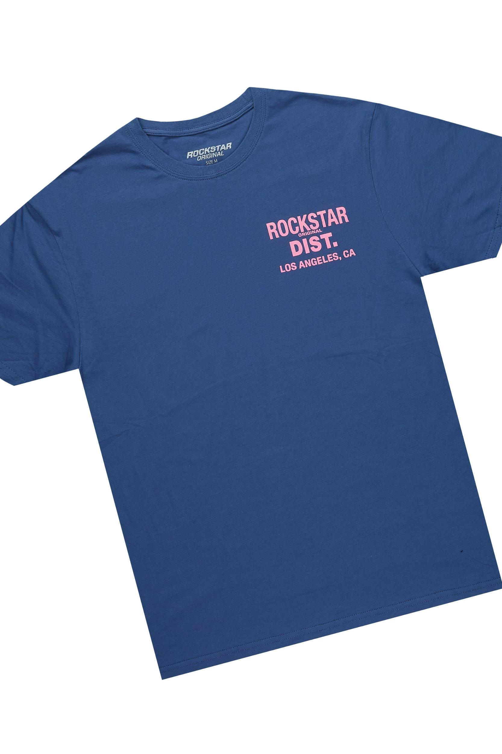 Dalasia Navy T-Shirt Short Set Female Product Image