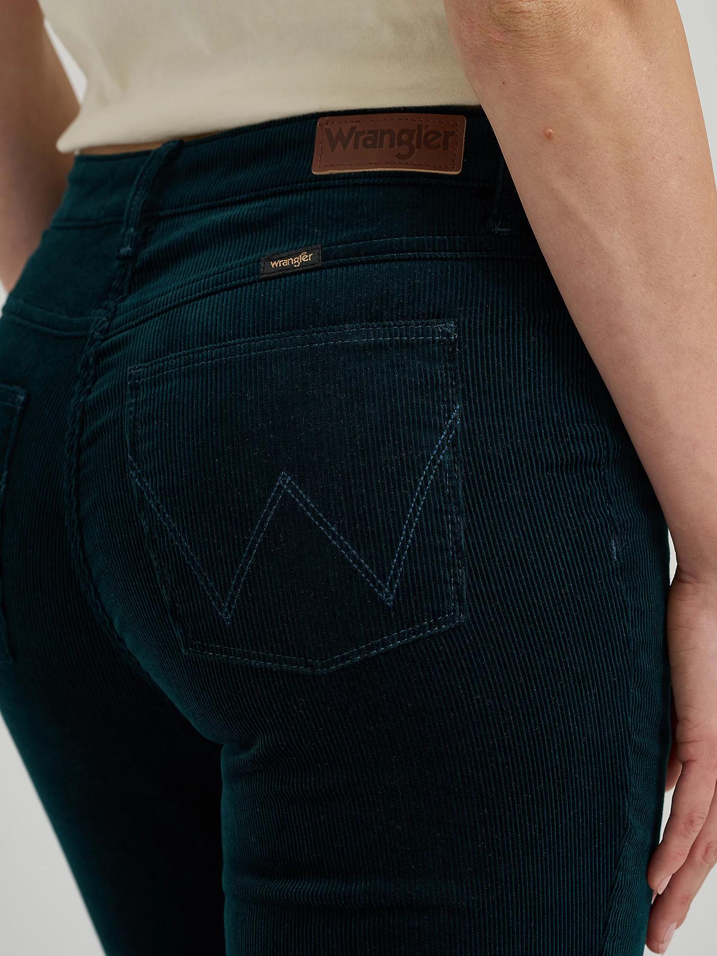 Women's Wrangler® Corduroy High Rise Fierce Flare Jean in Jewel Product Image