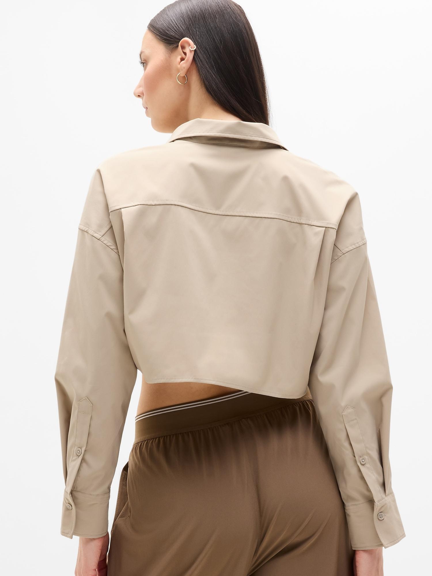 Midday Ultra Cropped Poplin Shirt Product Image