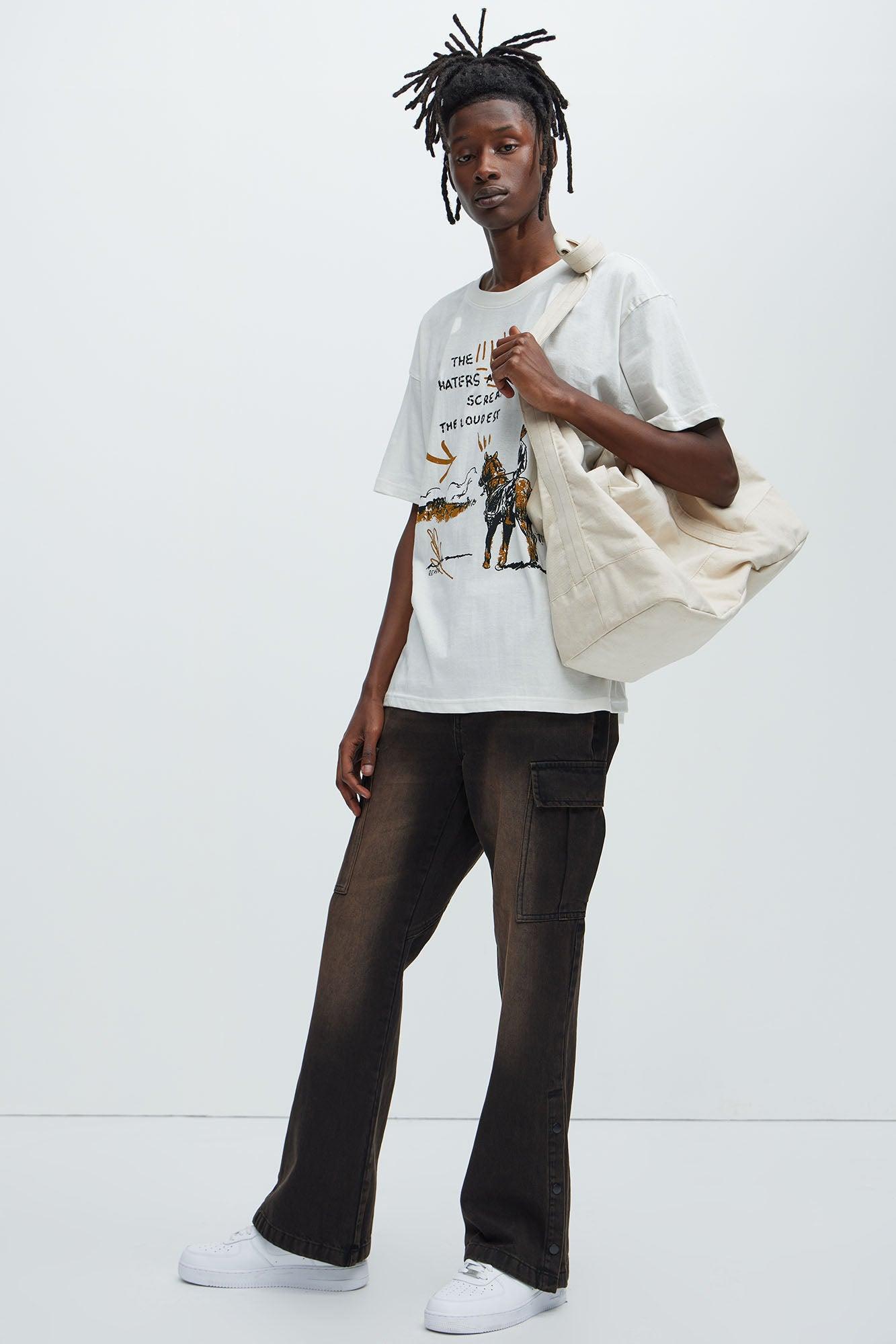 Cowboy Waterfall Short Sleeve Tee - Cream Product Image