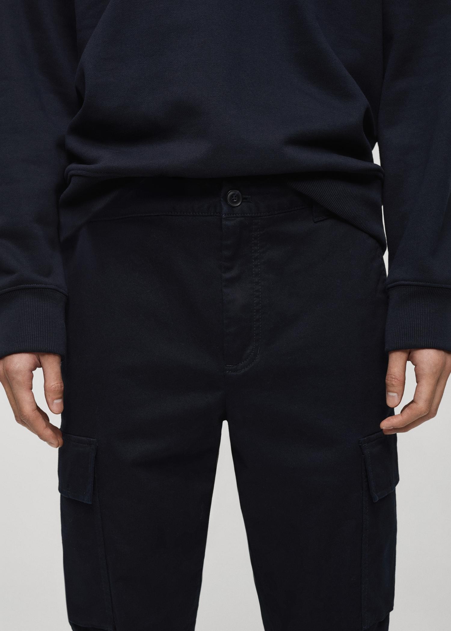 Regular-fit cotton cargo pants - Men | MANGO USA Product Image