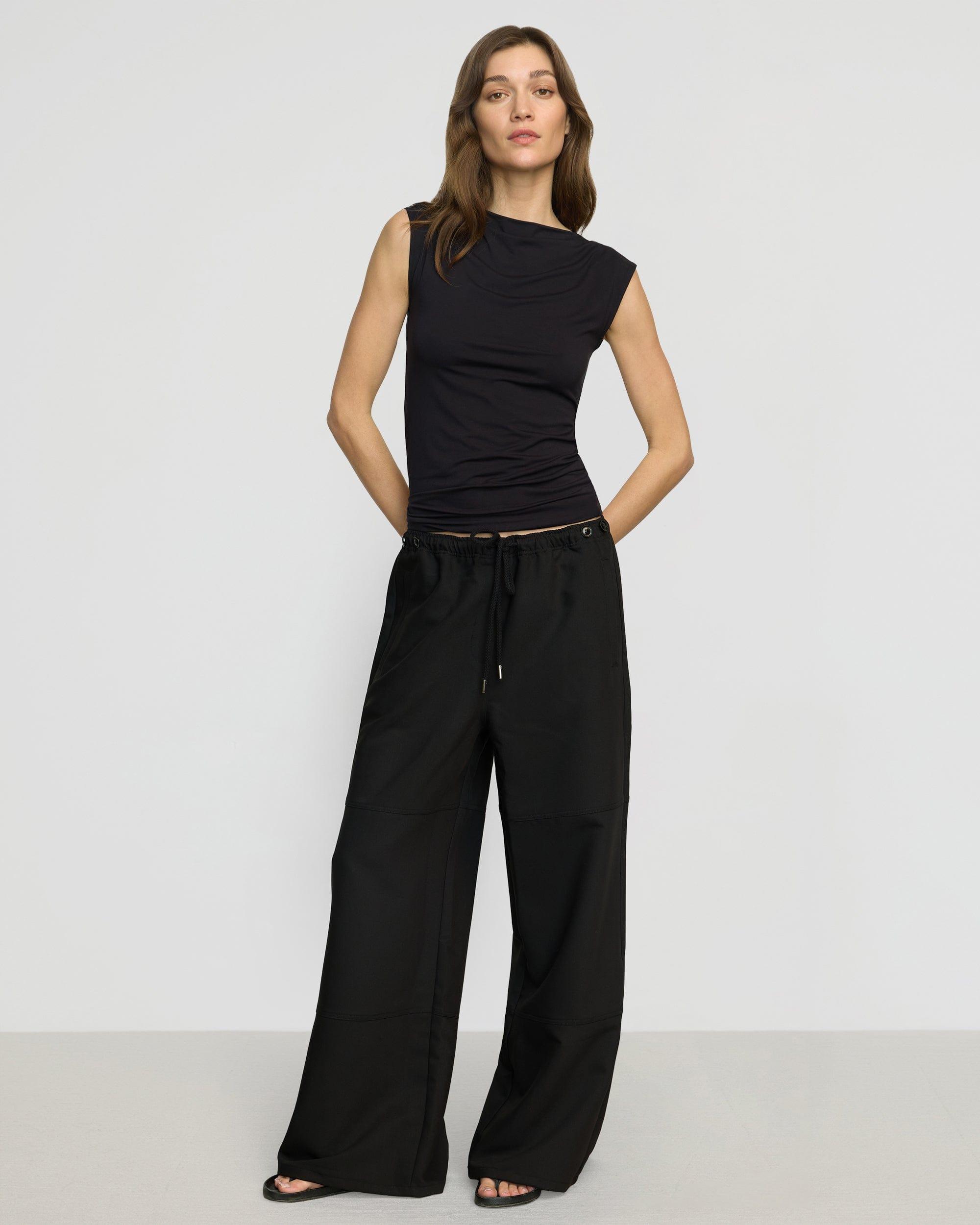 Esme Sleeveless Slit-Neck Tank Product Image