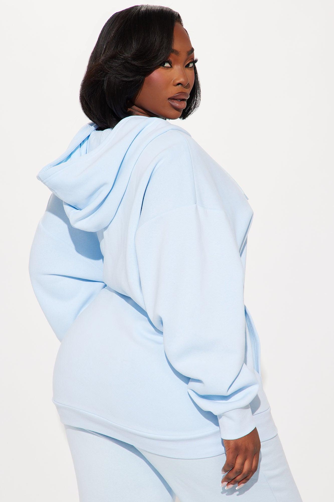 Von Dutch Classic Zip Front Hoodie - Blue/Black Product Image