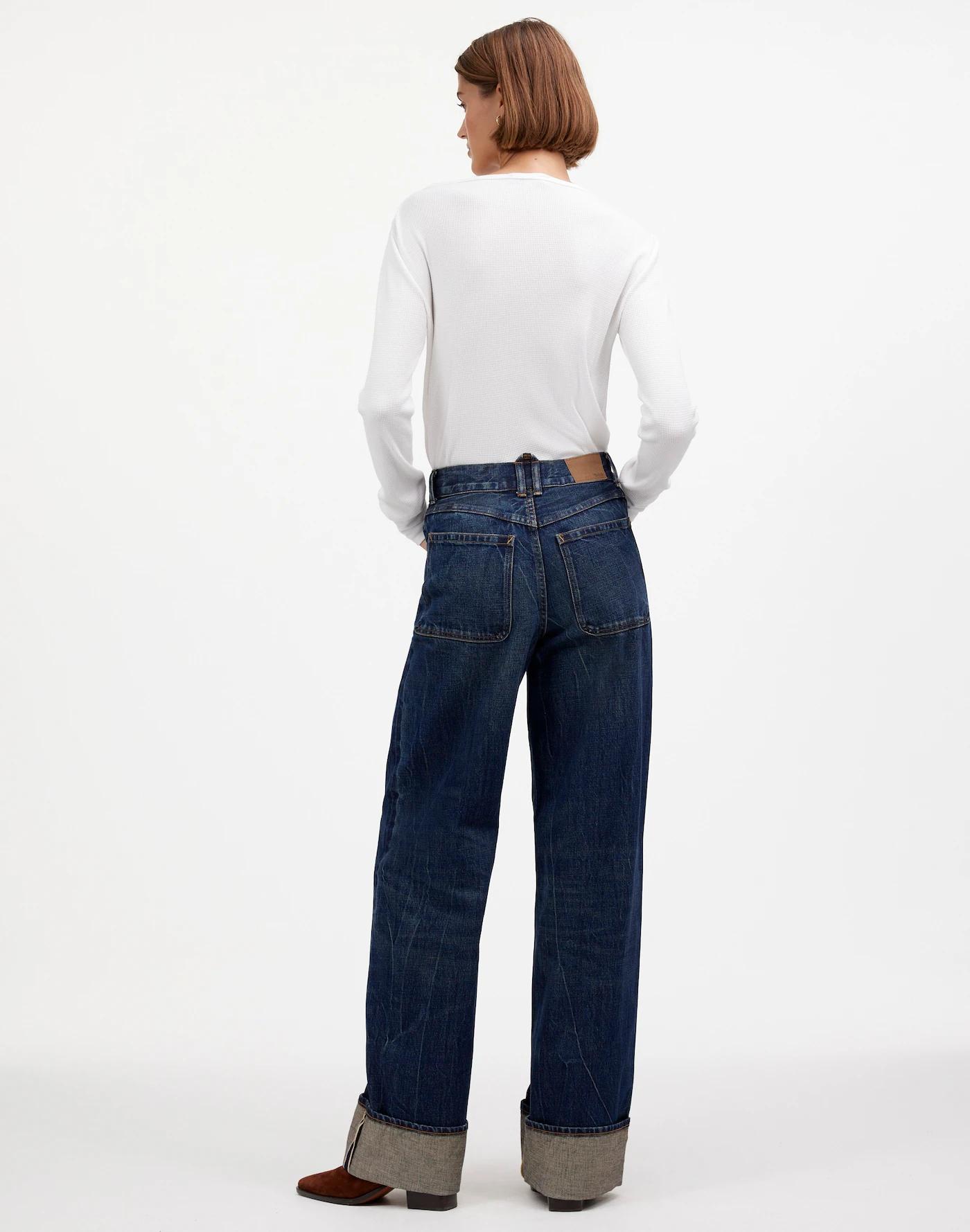 Madewell x Kaihara Denim Superwide-Leg Jeans in Karney Wash Product Image
