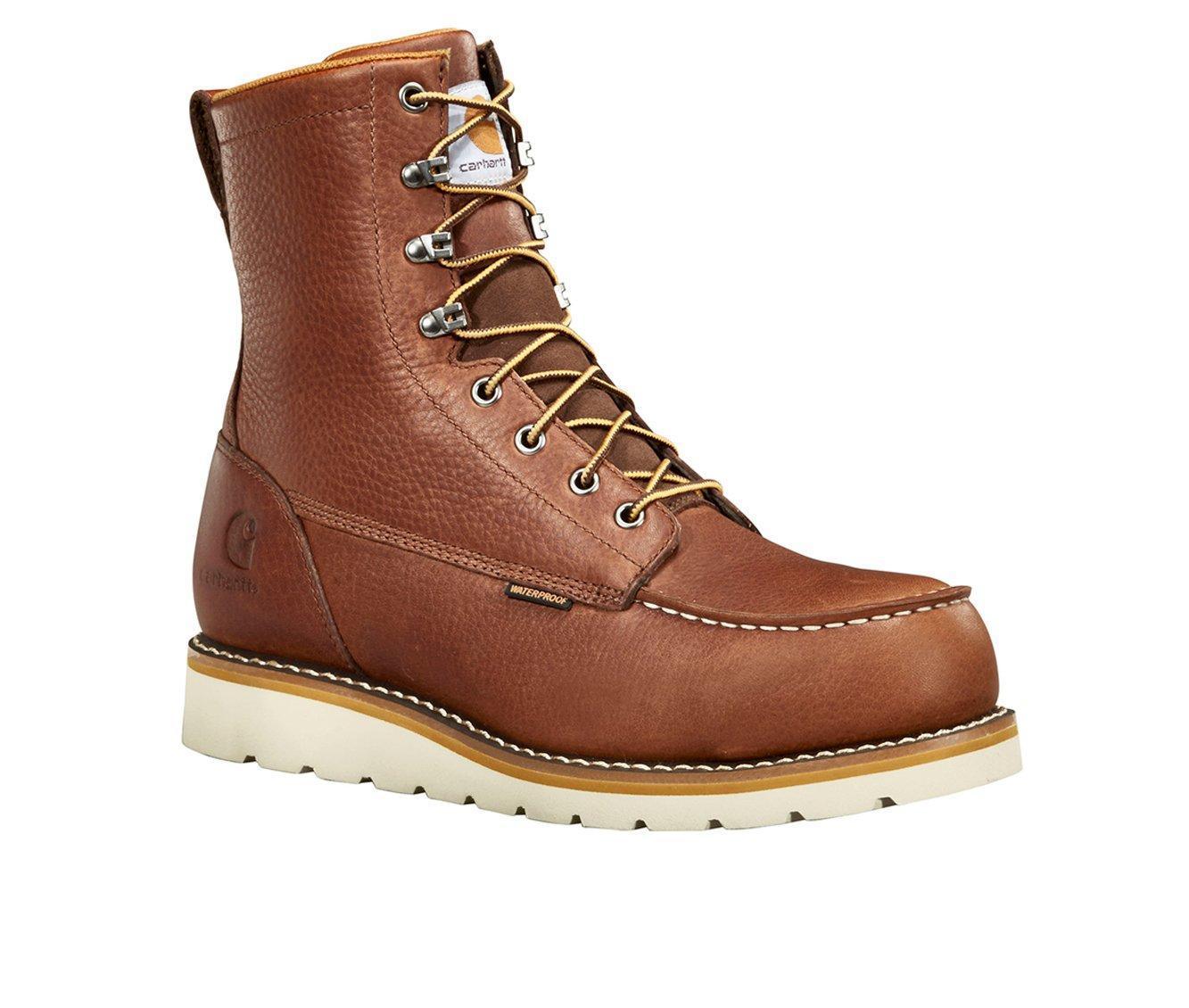 Men's Carhartt FW8275 WP MOC Wedge 8" Steel Toe Work Boots Product Image