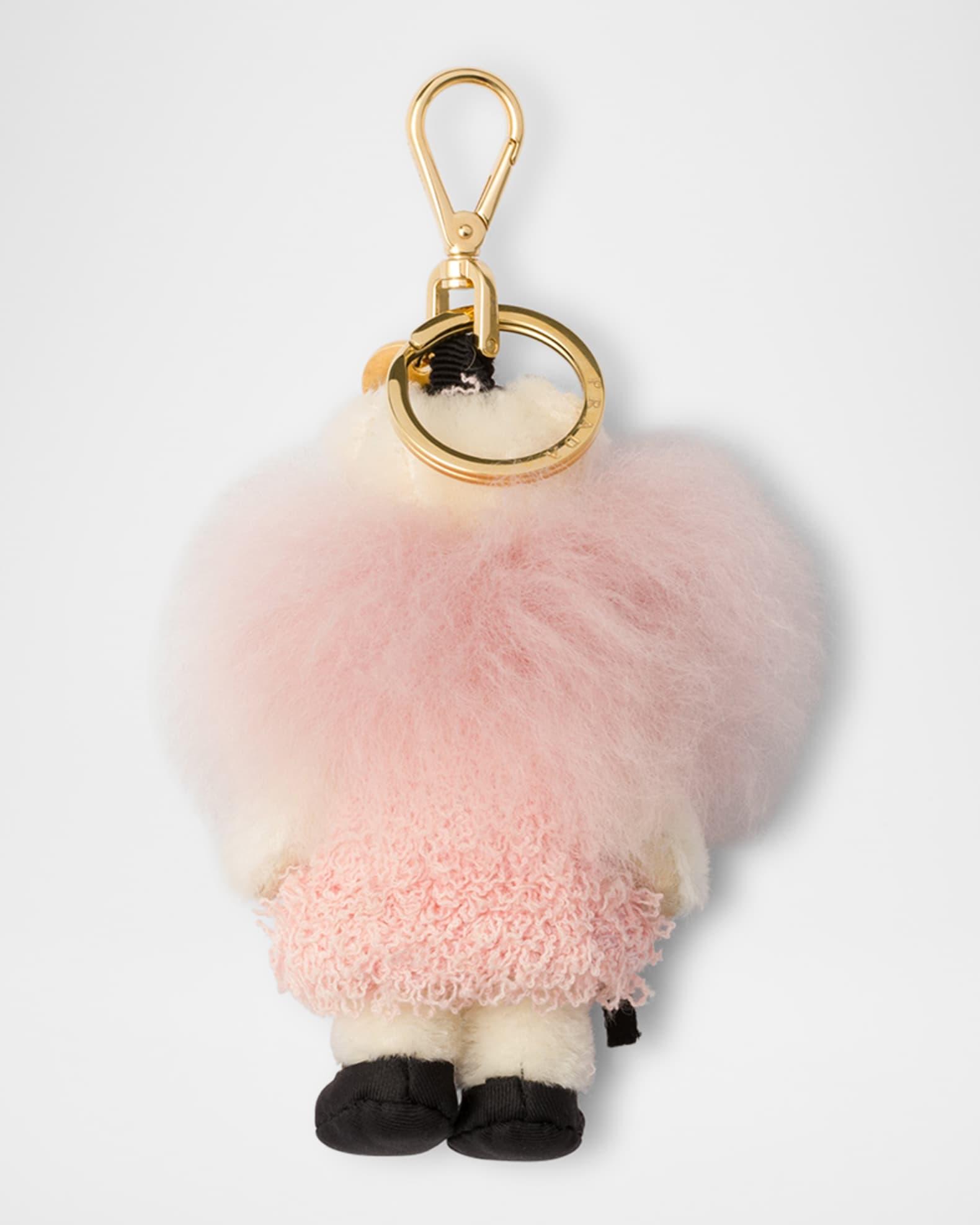 Teddy Bear Bag Charm with Metal Ring Product Image