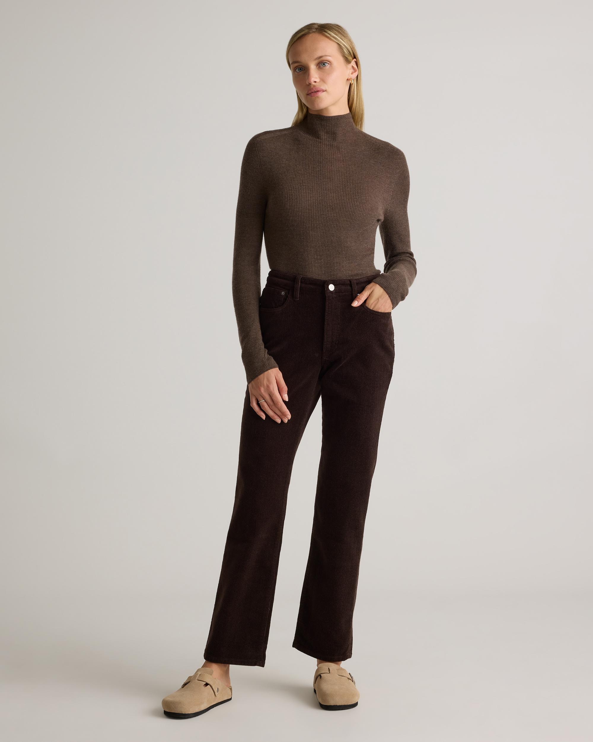 Quince | Women's Organic Stretch Corduroy Straight Leg Pants Organic Cotton Product Image