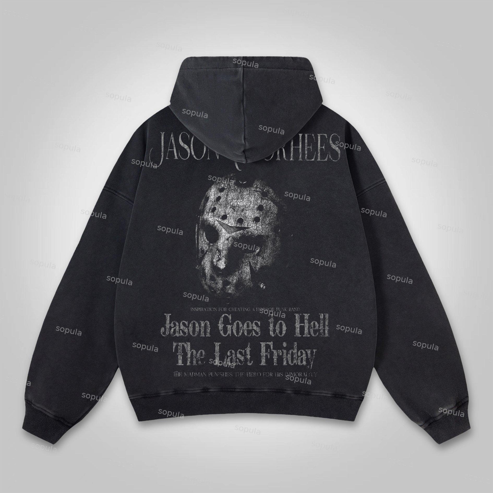 Vintage Angels Descend Graphic Acid Washed Oversized Hoodie Product Image