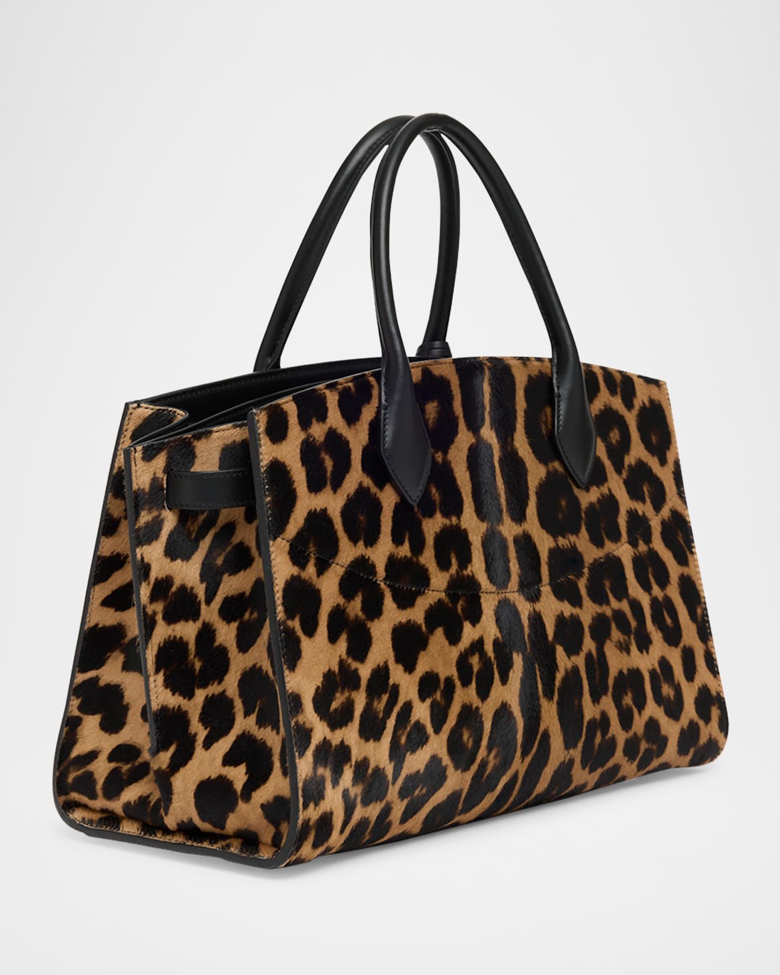 The New Studio Leopard Calf Hair Top-Handle Bag Product Image