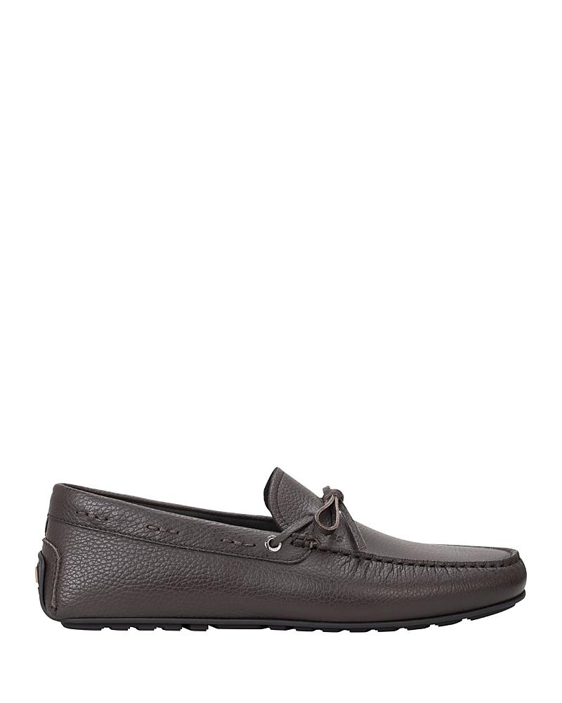 Mens Grained-Leather Moccasins with Driver Sole Product Image