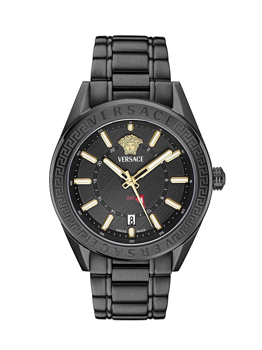 Mens V-Code GMT Black Bracelet Watch/42MM Product Image