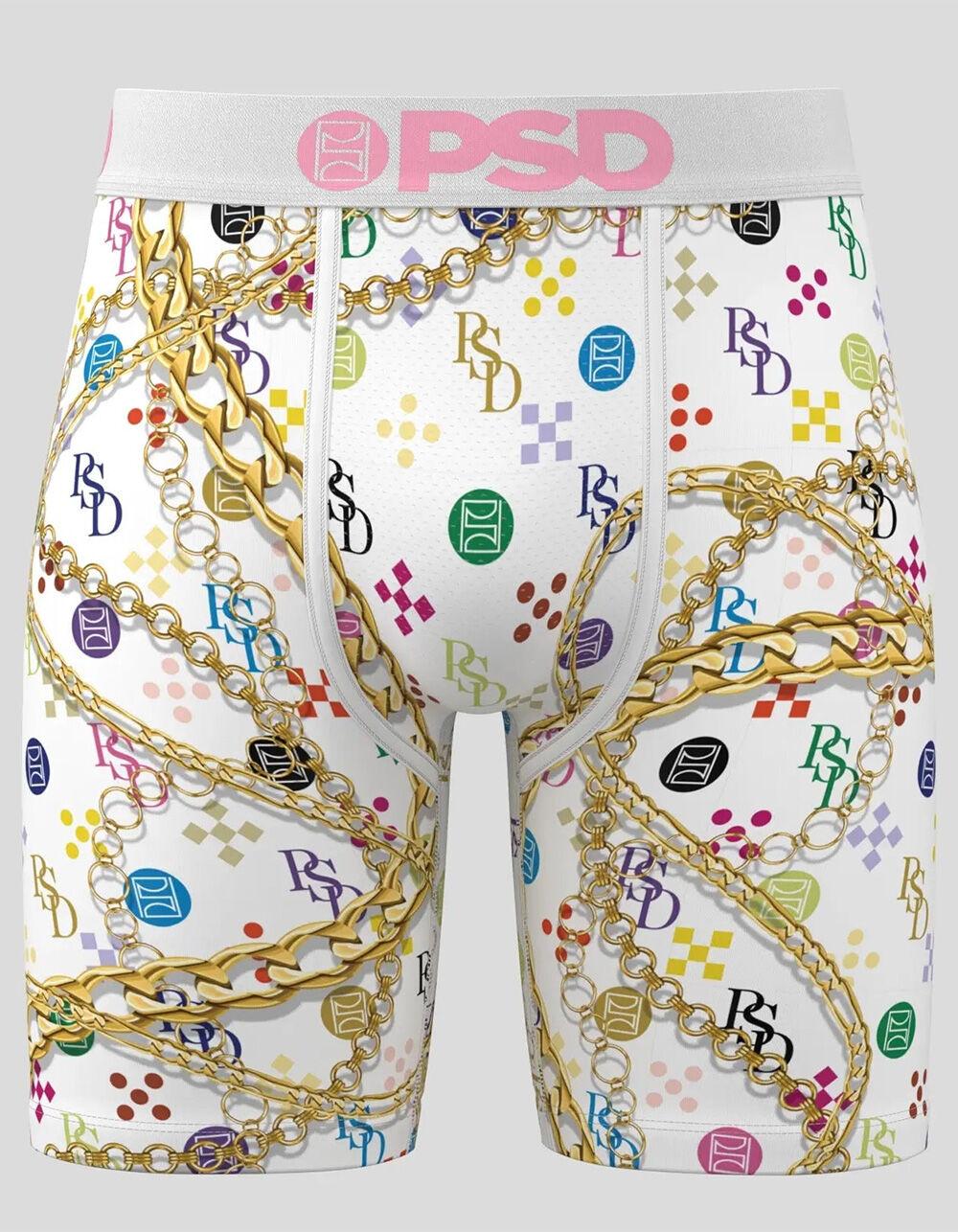 PSD Luxe White Mens Boxer Briefs - MULTI Product Image