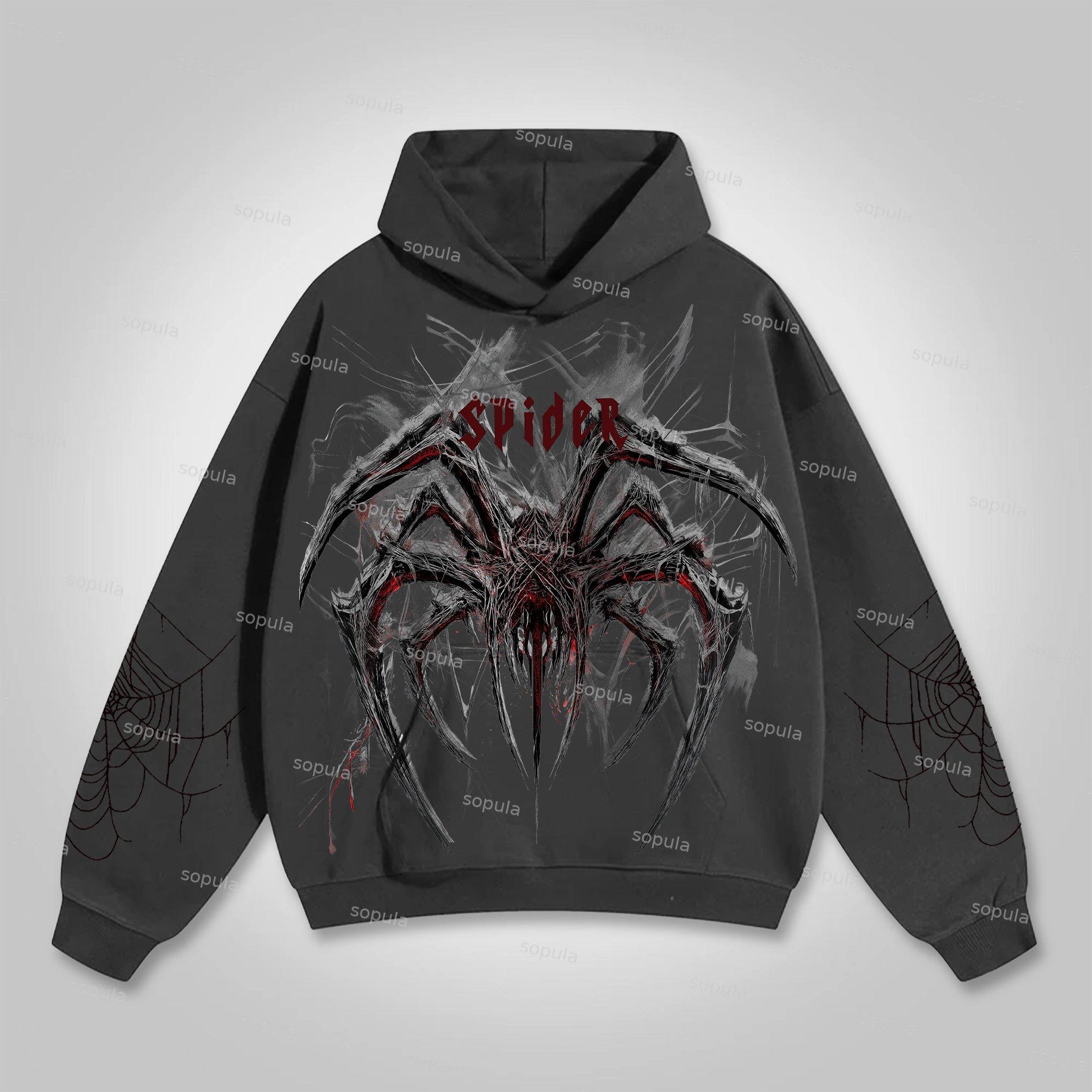 Sopula Vintage Loose Lip Fashion Graphic Hoodie Product Image