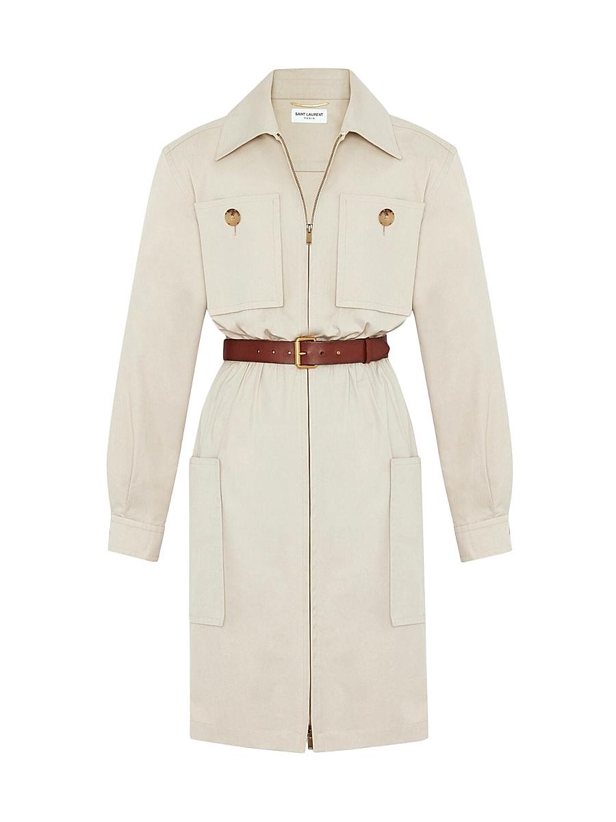 Womens Saharienne Dress in Cotton Twill Product Image