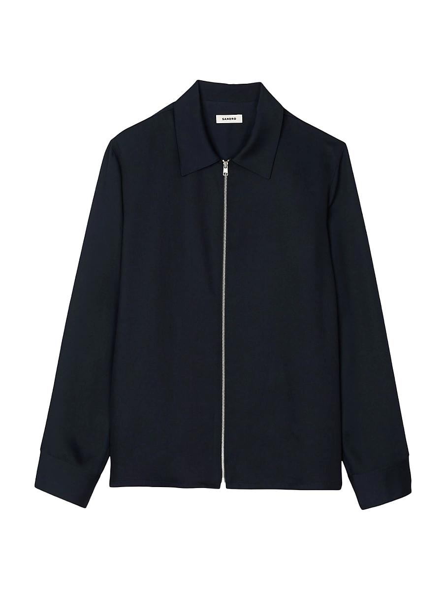 Mens Zip-Up Shirt Product Image