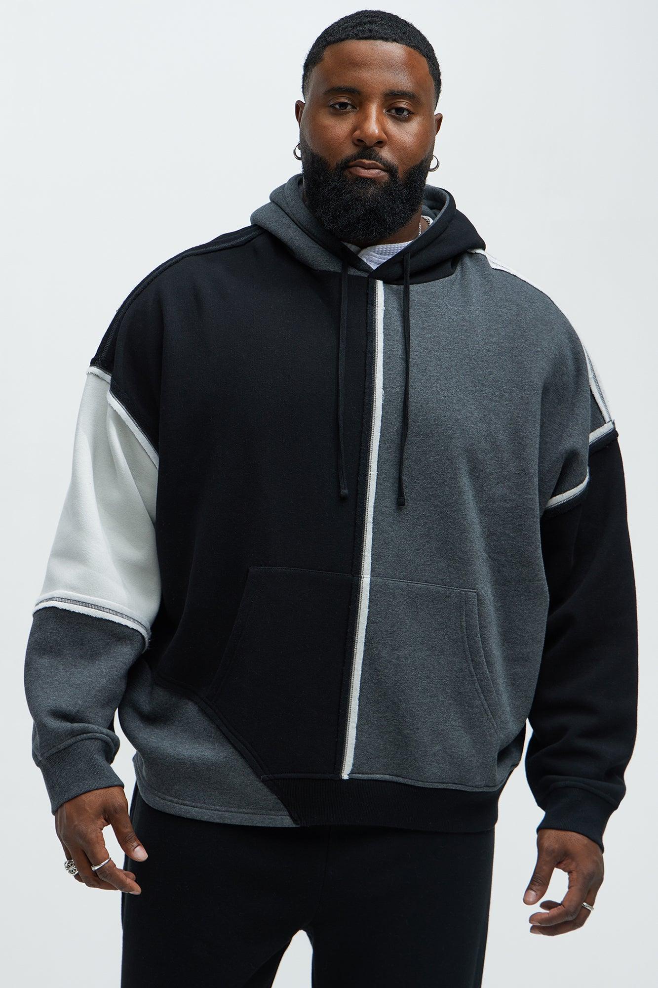 Tyson Destroyed Oversized Hoodie - Black/combo Product Image
