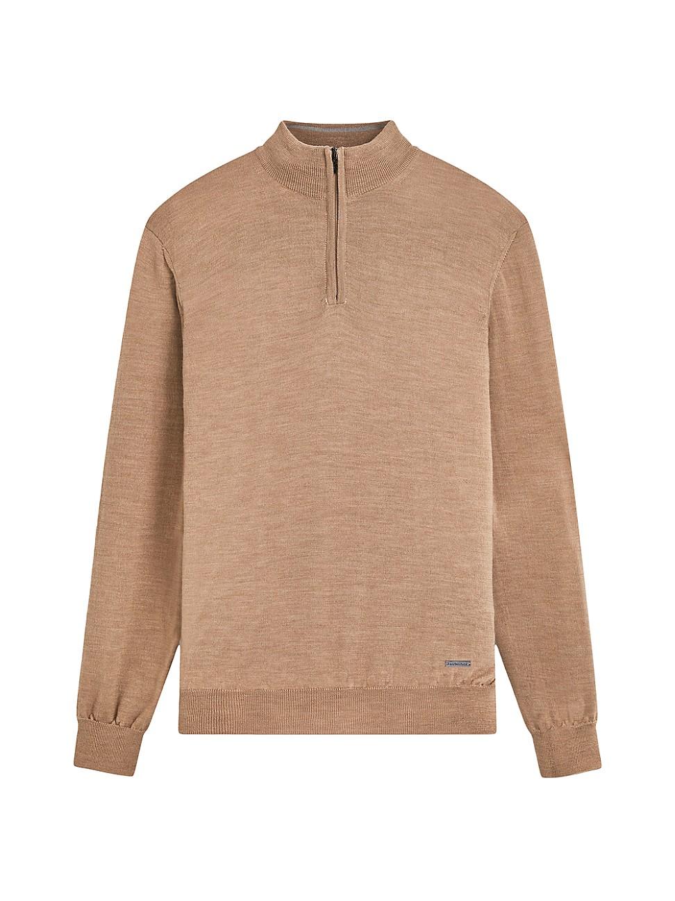 Mens Spencer Wool Half-Zip Sweater Product Image