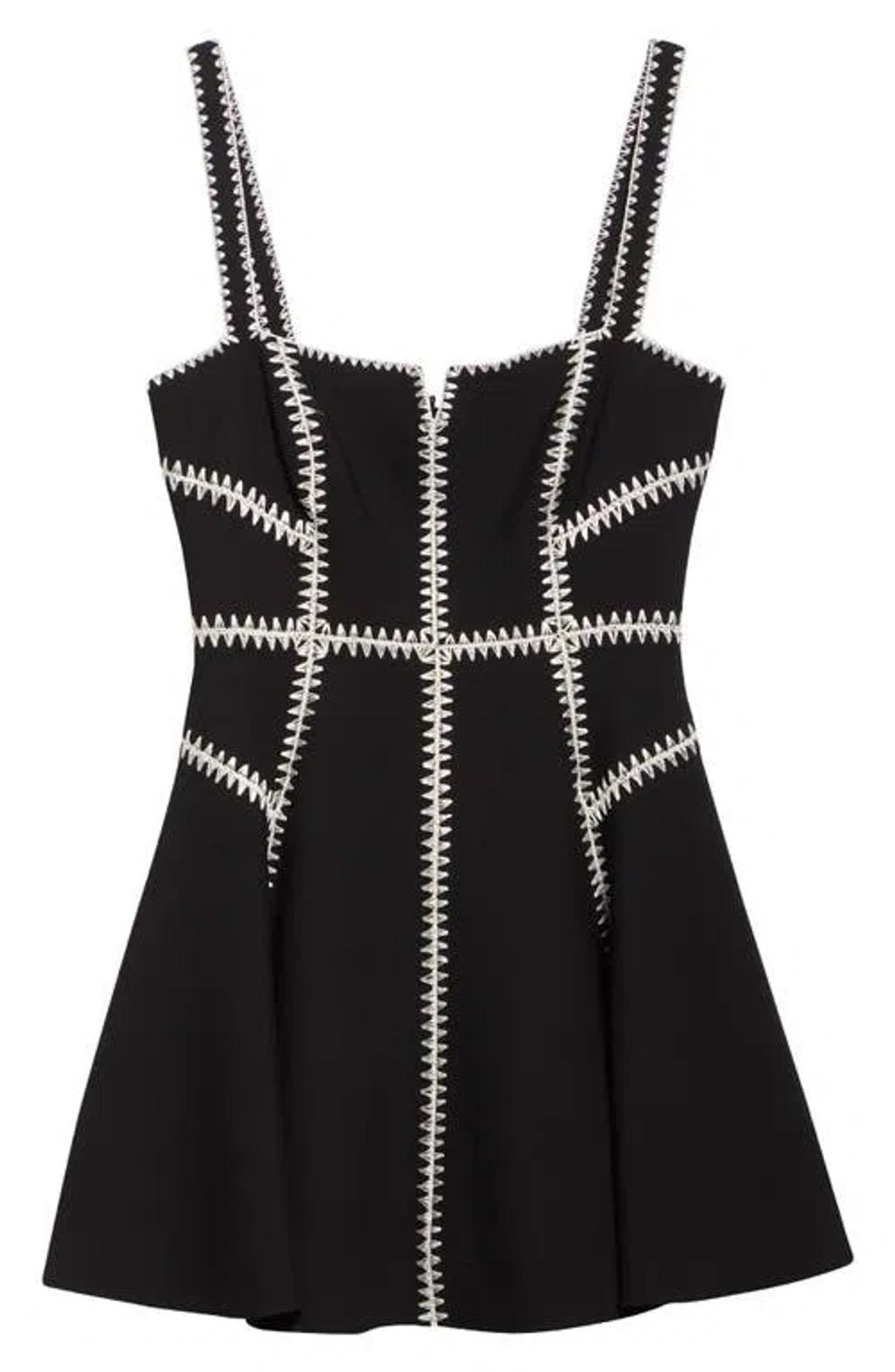 CINQ À SEPT Cinq A Sept Jelena Ribbon Embellished Dress In Multi Product Image