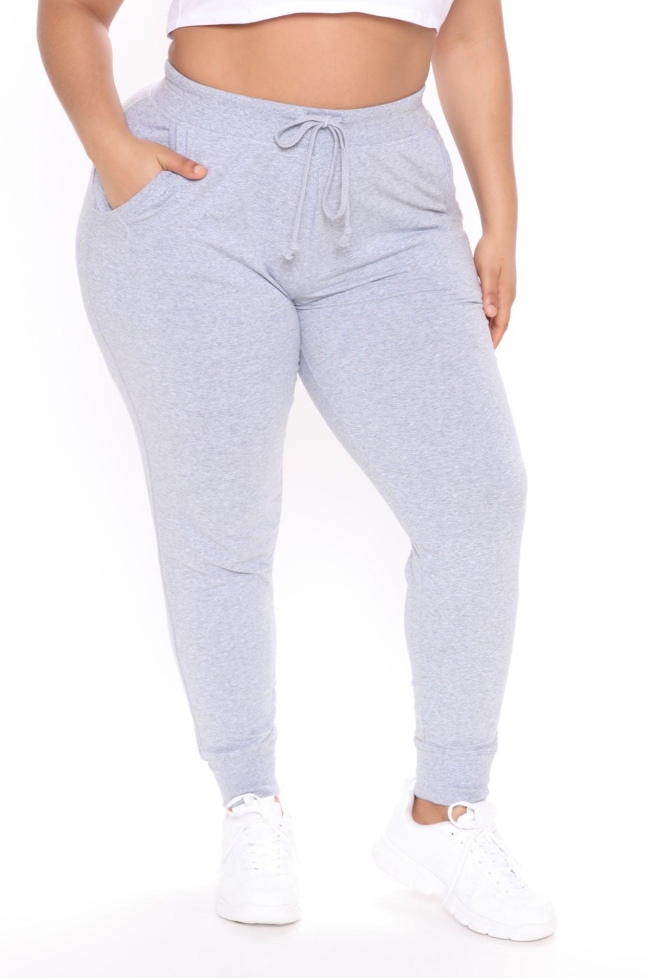 Latest And Greatest French Terry Jogger - Heather Grey Product Image