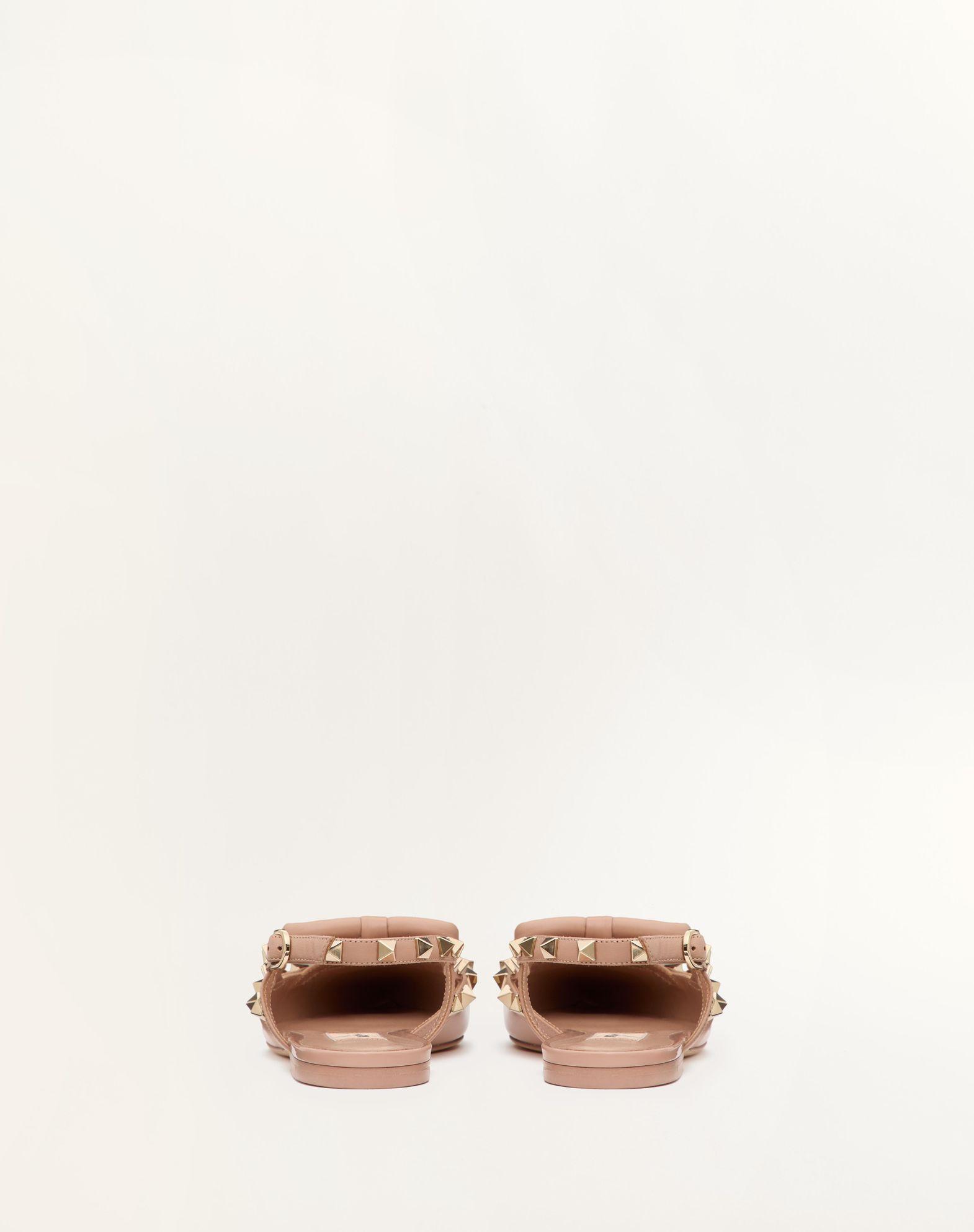 Rockstud Bow Slingback Ballerinas In Patent Leather Product Image