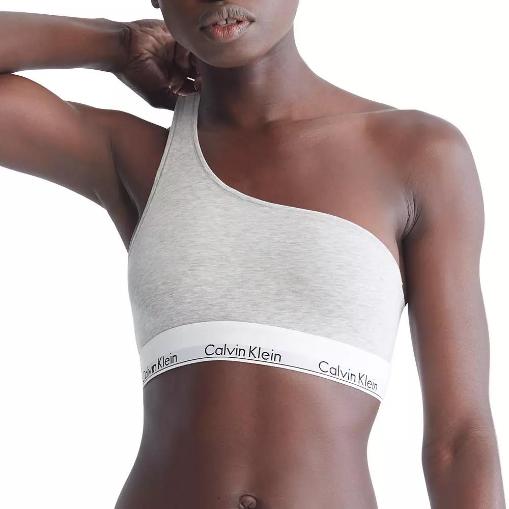 Calvin Klein Modern Cotton Unlined One-Shoulder Bralette QF7007, Women's,  Product Image
