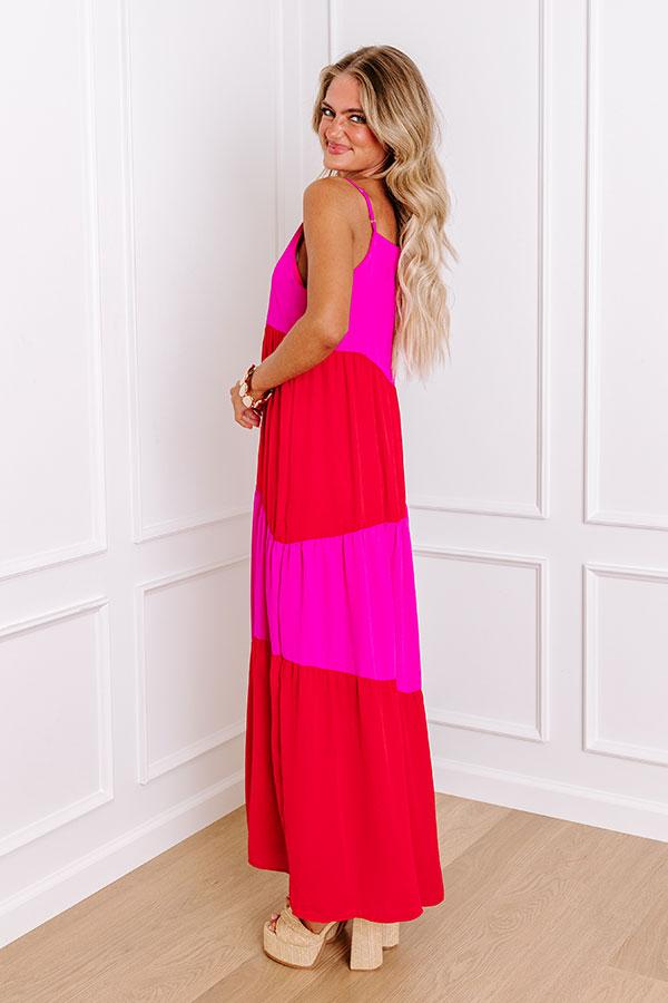 Fashion Diary Color Block Maxi Dress Product Image