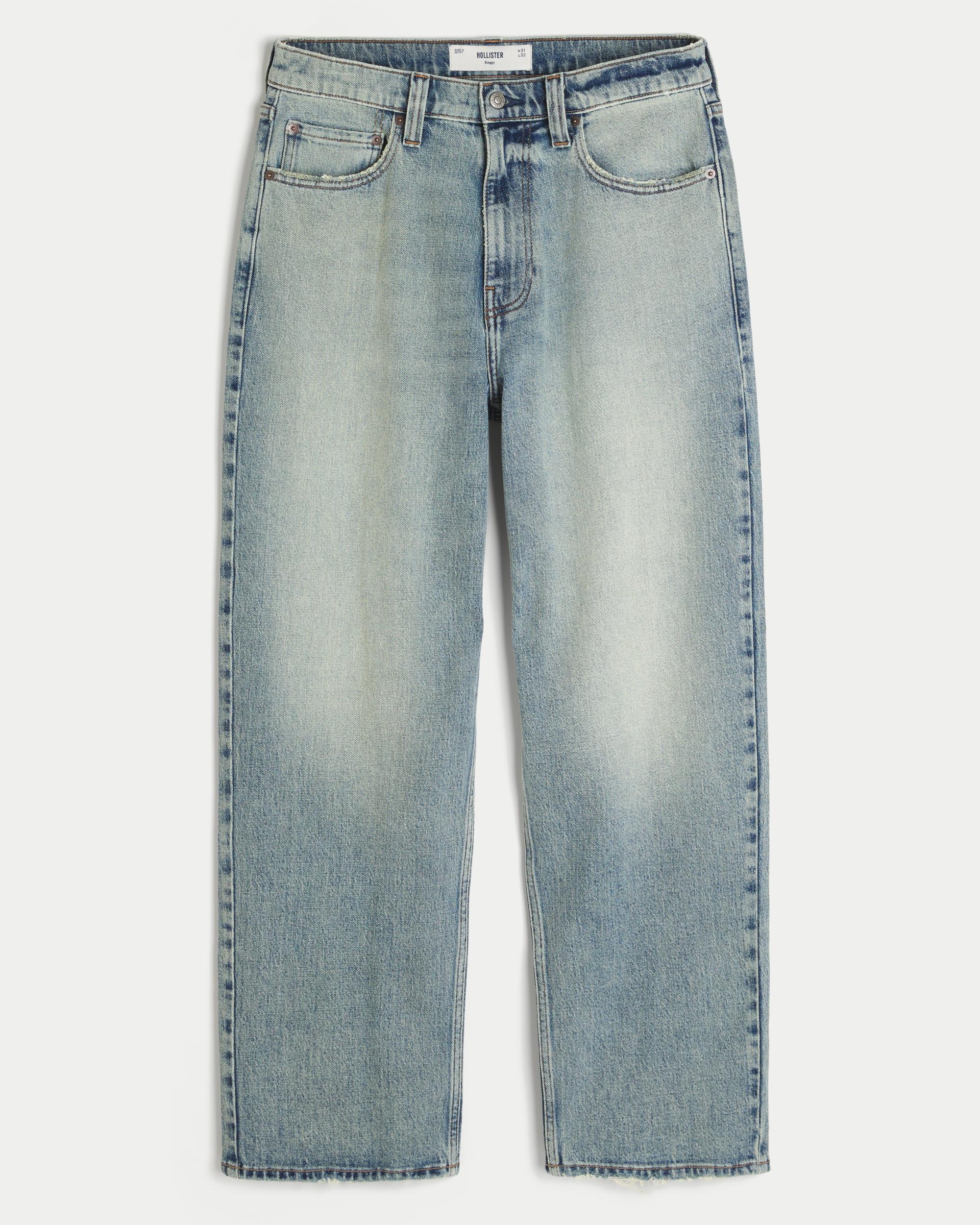 Medium Wash Baggy Jeans Product Image