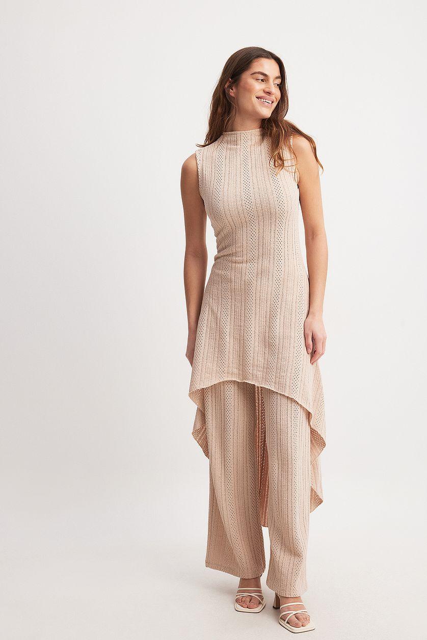 Crochet Sleeveless Midi Dress Product Image