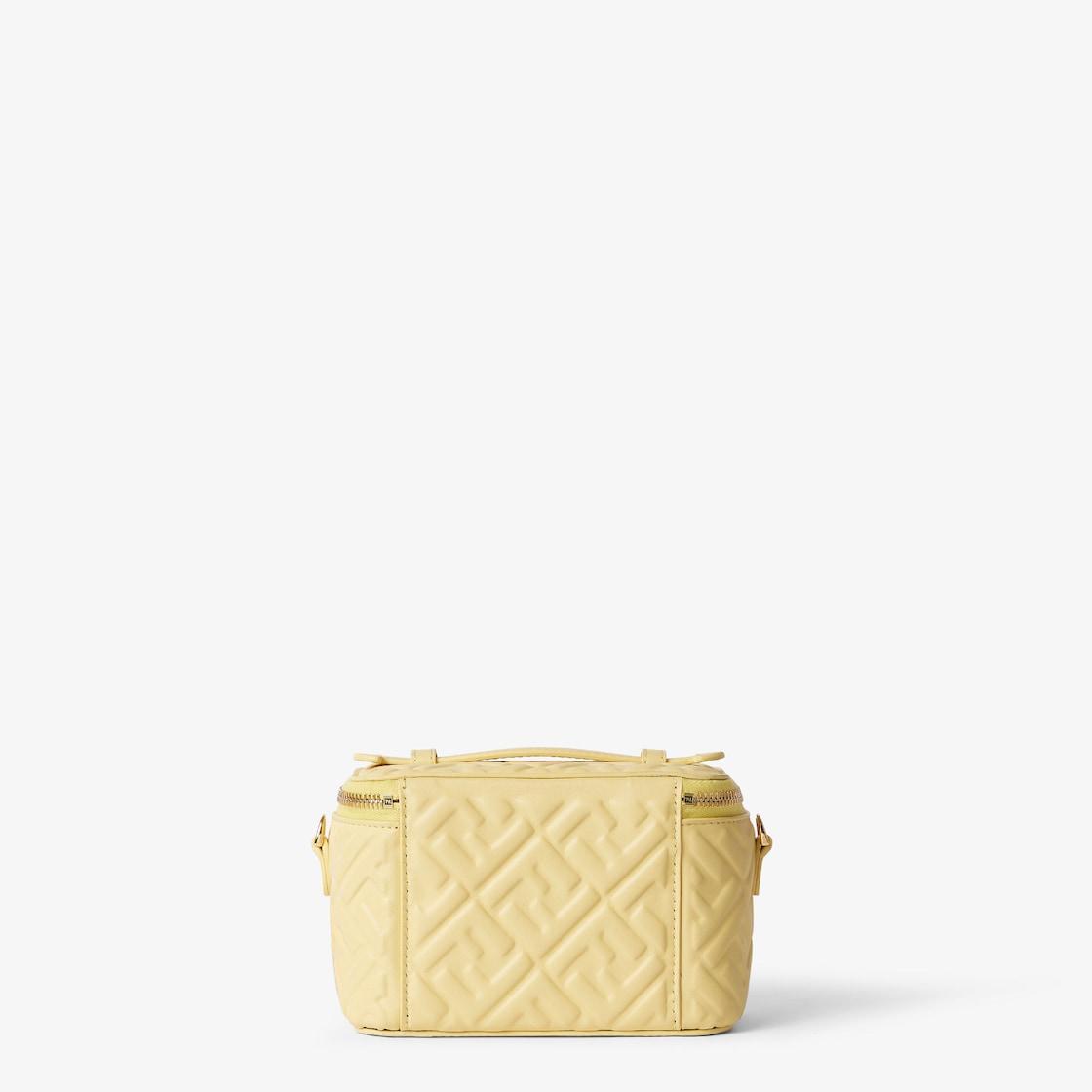 Fendi VanityYellow nappa leather mini-bag with FF motif Product Image