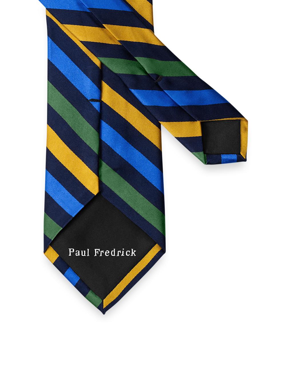 Stripe Woven Silk Tie - Multi Product Image