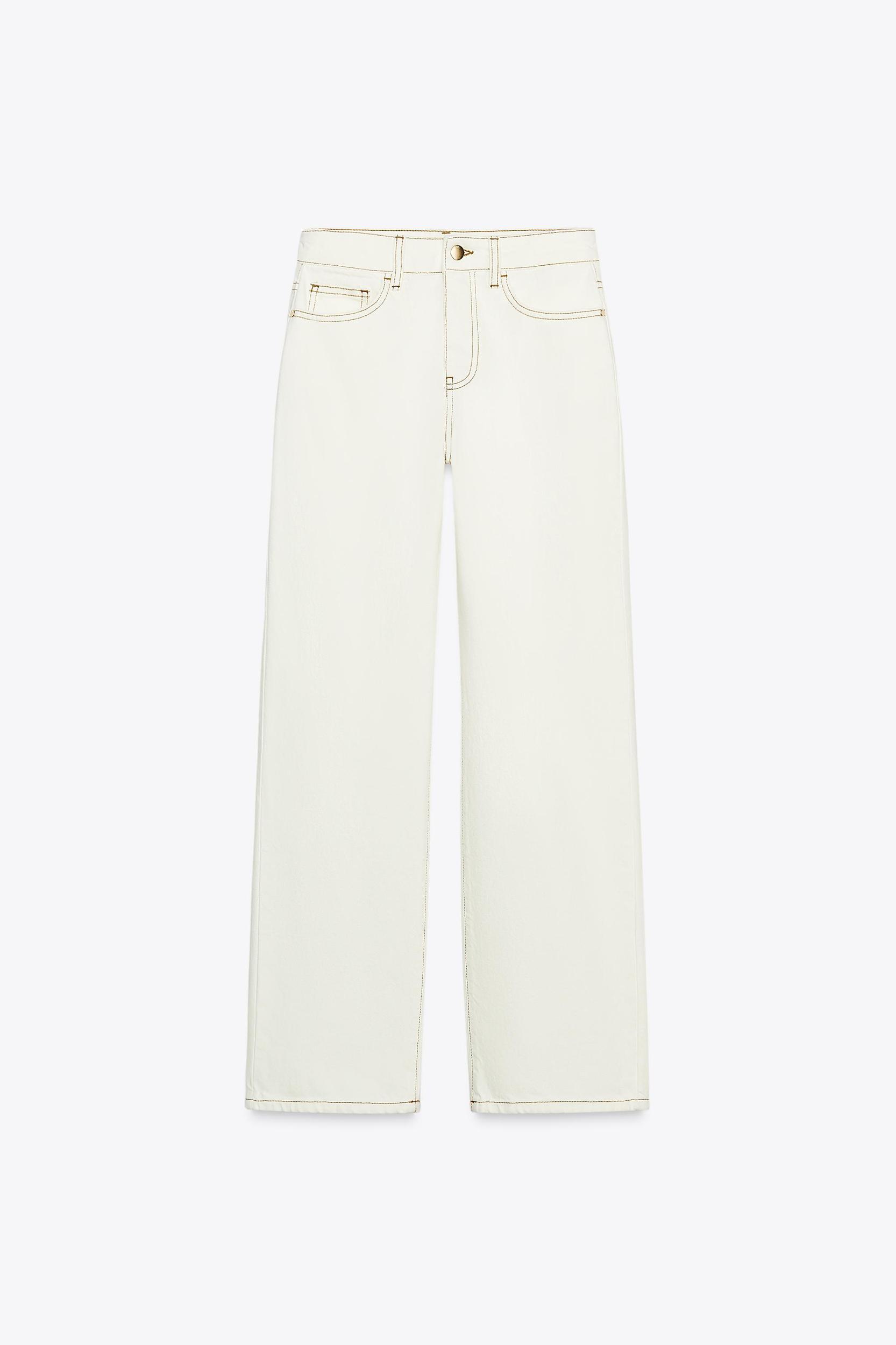 Z1975 SLIM HIGH-WAISTED JEANS WITH CONTRAST TOPSTITCHING Product Image