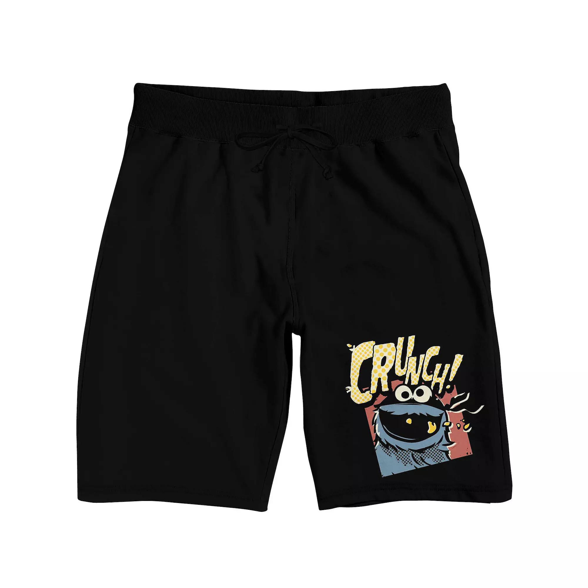 Men's Sesame Street Cookie Monster Pajama Shorts,  Product Image