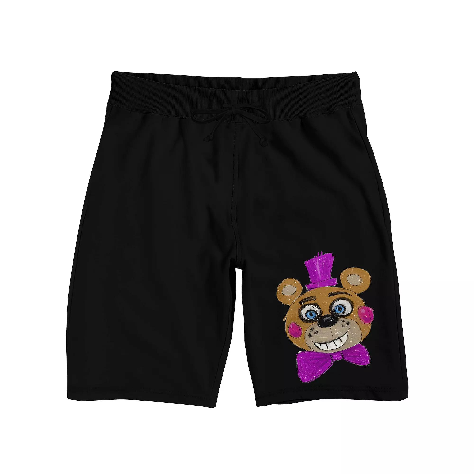 Men's Five Nights At Freddy's Drawing Pajama Shorts,  Product Image