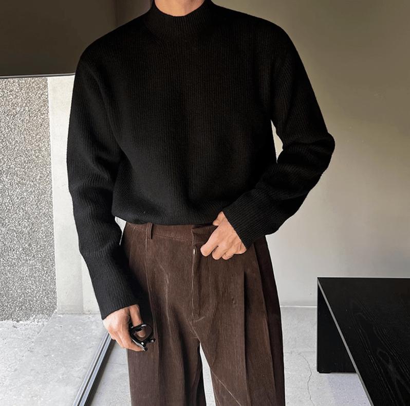 RT No. 12030 KNIT MOCK NECK LONGSLEEVE SWEATER Product Image