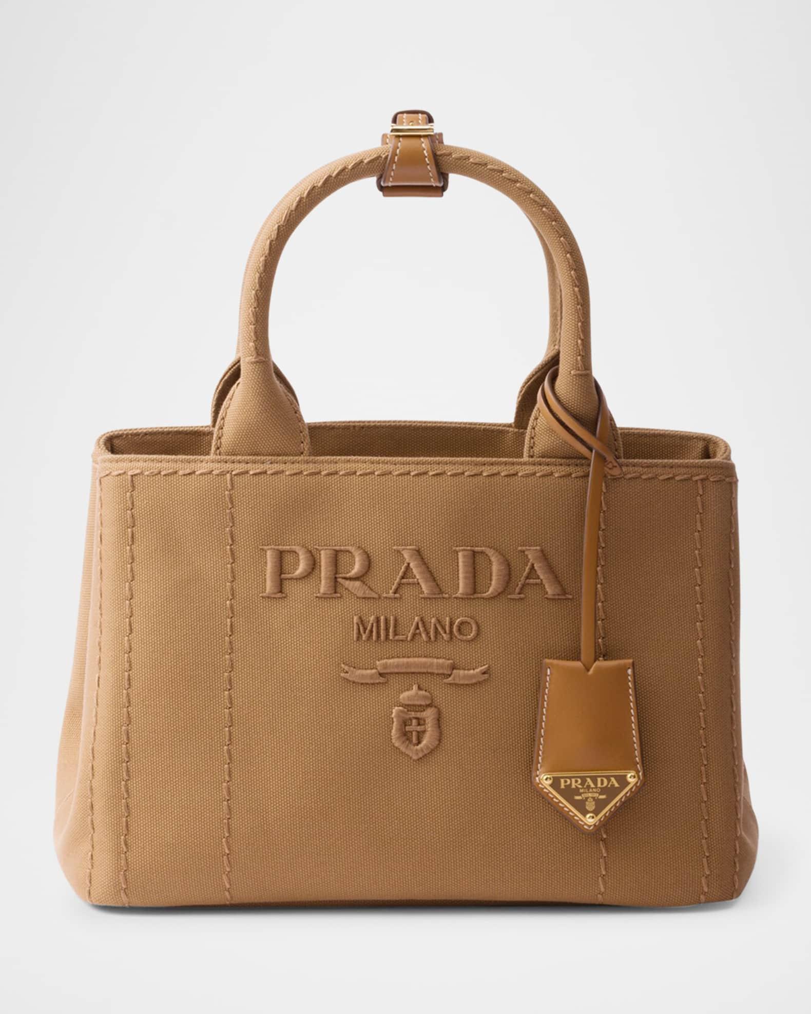 Small Cotton Canvas Top-Handle Bag Product Image