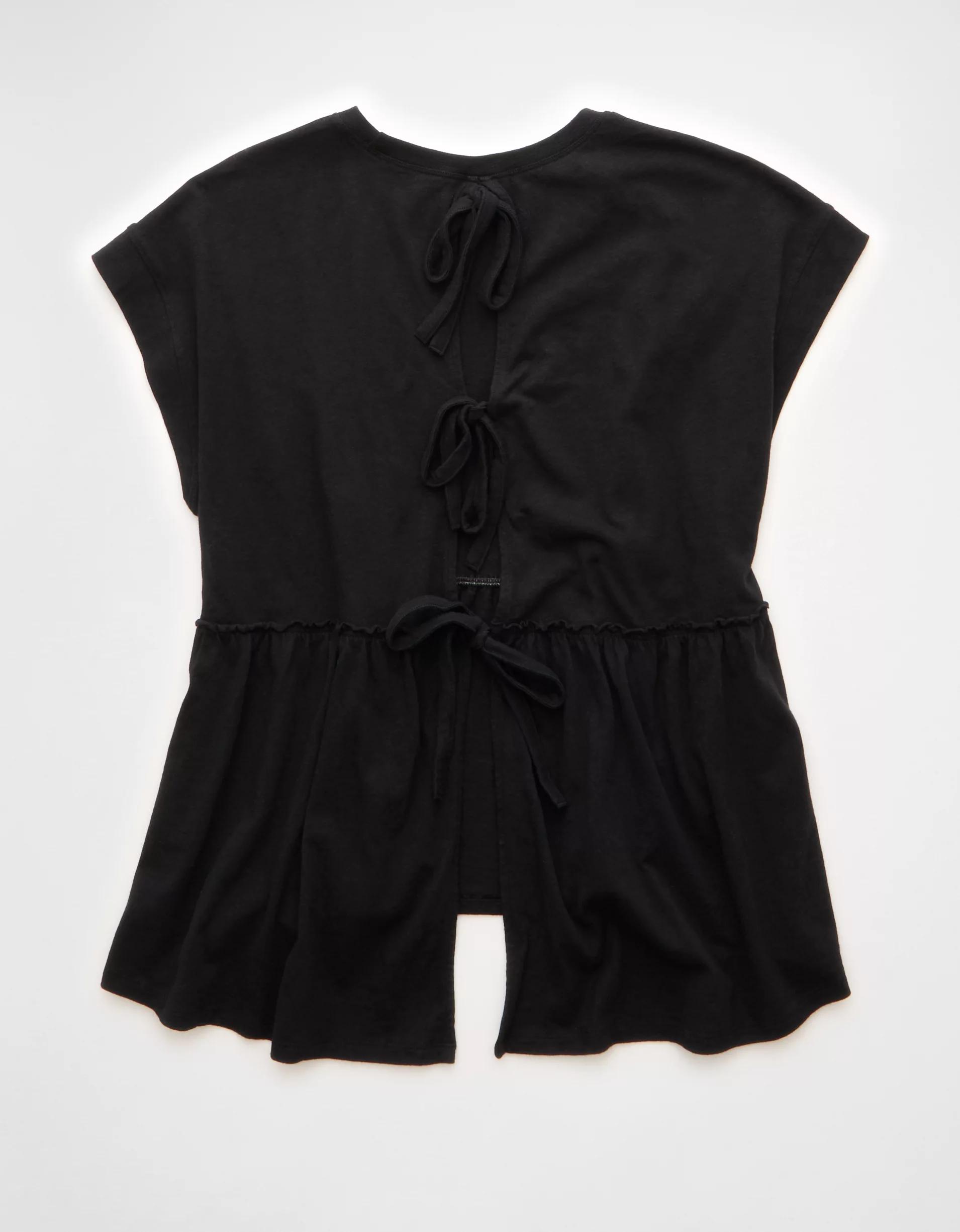 AE Sunchaser Knit Tie Back Babydoll T-Shirt Product Image