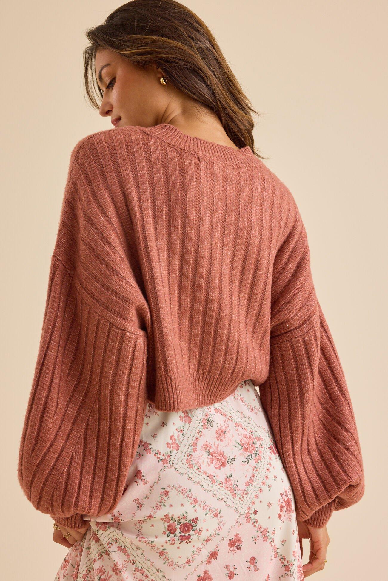 Amber Cropped Sweater Product Image