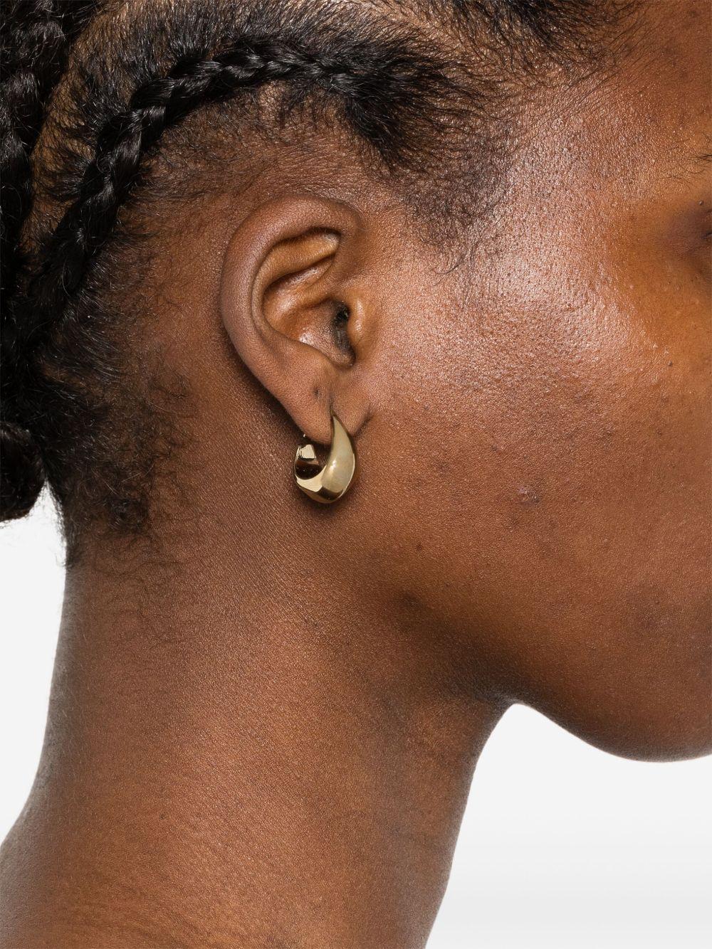 curved mini drop earrings  Product Image