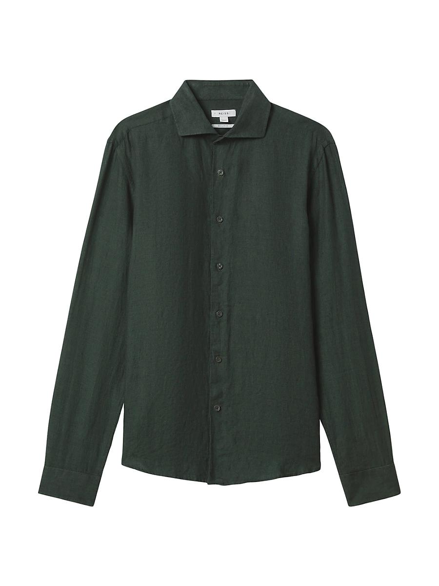 Mens Ruban Linen Long-Sleeve Shirt Product Image